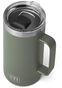 YETI Rambler Tasse, vakuumisoliert, Edelstahl, mit MagSlider-Deckel, 680 ml, Camp Green