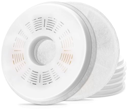 Hantoc 8 Stück Ersatzfilter für Trinkbrunnen, Katzenbrunnen Filter für 3L/100oz Katzenbrunnen 43742W 43747W 43725 Katzentrinkbrunnen Ersatzfilter mit Harz und Aktivkohle für Katzen und Hunde