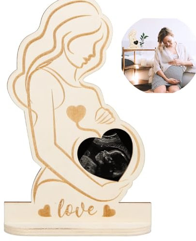 1pcs Cadre Photo Maman pour Femme Enceinte Cadres Echographie à Bébé Support Photo Ultrasons pour Cadeau Future Maman pour Amie Enceinte Cadre Sonogramme pour Révélation Bébé