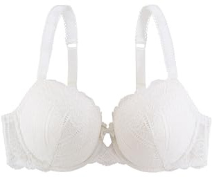 Dorina Damen Lace Spitze BH mit Bügel, leicht gepolsterter Demi BH für große Größen, Celine D17455A