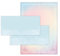 Briefpapier-Set 250 Druckerpapier DIN A4 + 250 Umschläge DIN-lang haftklebend Motiv Ornament beidseitig beschriftbar und bedruckbar für Einladung Briefpost Firmenpost Urkunde Zertifikate
