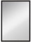 HOMCOM Decorative Rectangular Wall Mirror, 70 x 50 cm Wall-Mounted Bathroom Mirror for Living Room, Bedroom, Hallway, Black