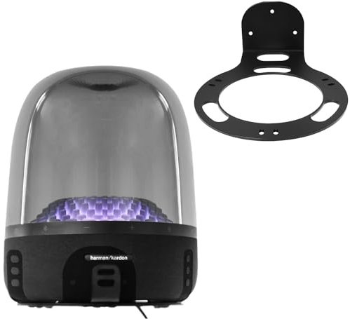 Acryl-Tischlautsprecherhalter passend für Harman Kardon Aura Studio 3, Aura Studio 4, SoundSticks 4 Bluetooth-Lautsprecher (Schwarz, YT-01) 1-PCS