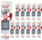 Mastic acrylique SE 20 blanc pour joints de raccordement peu sollicités pour l'intérieur - Facile à pulvériser - Compatible avec la peinture (12 x 300 ml)