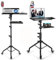 ETHU Beamer Ständer,Höhenverstellbar Projektor Halterung,Universal Tragbarer Laptop Ständer mit Rollen,Multifunktionaler Bodenständer für Laptop,Kamera,180° Drehbar,Projector Tripod Stand bis 15kg
