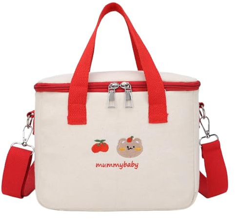 Wickeltasche – Windel-Rucksack, Reise-Windeltaschen | Lustige Wickeltasche mit großer Kapazität mit isoliertem Fach, verstellbare Windeltasche für rag, rot, riferimento alla descrizione