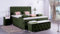 Boxspringbett Jana 240x220, VS-Grasgrün, 7-Zohnen Taschenfederkernmatratze, Ergoflex - Inklusive Aufbau - Deutscher Hersteller