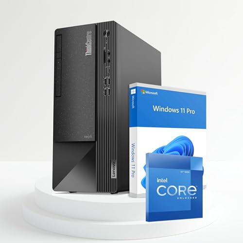 Lenovo ThinkCentre Neo 50S SFF Business Desktop | Intel Core i9-12900K | 64 Go de RAM | SSD de 2 To | Windows 11 Pro | Lecteur de cartes 7 en 1 | RJ45 | Petit facteur de forme pour des espaces de