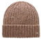 OPUS Damen Mütze | Strickmütze AWAMI Rib aus weichem Chenille warm Taupe, 0
