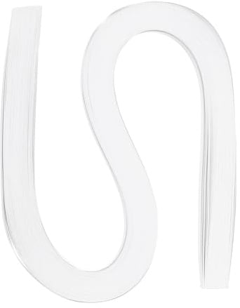 PATIKIL 120 Stücke Quilling Streifen Papier 9/32 7mm Origami Papier Weiß | Quilling Streifen, 54cm, Für Kunst DIY Handwerk Weihnachten
