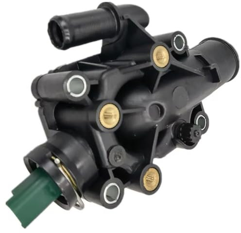 Termostato TOTMOX, carcasa del termostato, conjunto de carcasa del termostato del refrigerante del motor del automóvil compatible con Peugeot 1007 206 207 307 308, 1336Z0