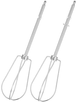 Lot de 2 fouets pour batteur à main, fouet de rechange universel pour battre l'unité de mélangeur, fouet pour mixeur