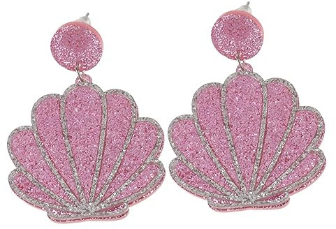 COLLBATH 1 Paar Ohrringe Goldene Ohrhänger Ohr Zubehör Blumen-ohrstecker Ohrentropfen Für Frauen Ohrschmuck Frauen Ohrring Stilvoller Schmuck Acryl Rosa