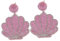 COLLBATH 1 Paar Ohrringe Goldene Ohrhänger Ohr Zubehör Blumen-ohrstecker Ohrentropfen Für Frauen Ohrschmuck Frauen Ohrring Stilvoller Schmuck Acryl Rosa