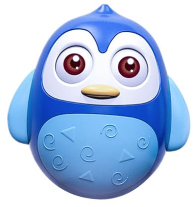 Kisangel Penguin Wobble Tumbler für Junge Mädchen Süßes Pinguin Design Motorikfördernd Fördert und Gleichgewichtsfähigkeiten für Kleinkinder und Neugeborene