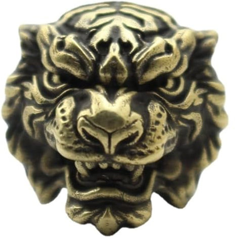 Skulpturen Statue Massiv Reines Kupfer Bully Hund Messing Mops Antik Desktop Büro Tee Spiel Tee Haustier Griff Stück