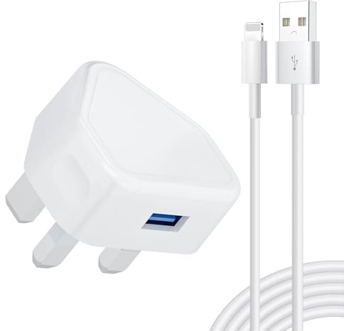 iPhone Charger Plug and Cable,Old Apple i Phone USB Lightning Charger Cable and Plug with Lead Charging for iPhone 14/13/12/11 10 Xs Max XR X 8 7 6 6S 5 5C 5S SE
