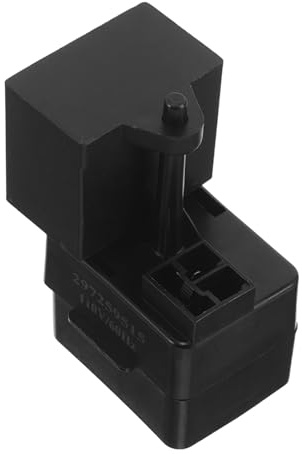 Compressor Hard Start Kit 15uf 250v Relay and Capacitor | Black Plastic Kit, Starting Relay Overload Protector, for Air Conditioner and Mini Fridge