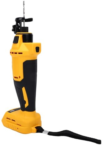 Hamwesh Trockenbau-Ausschneidewerkzeug, Bürstenlose Rotationssäge mit 30.000 U/min LED-Licht und Werkzeuglosem Bitwechsel, Kompakte Spiralsäge für Rigips, Holz, Sperrholz und