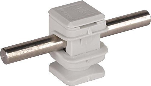 Dehn+Söhne Leitungshalter grau 204 001 H 16mm f. Rd 8mm M6 Leitungshalter für Blitzschutz 4013364018990 (5 Stück Leitungshalter)