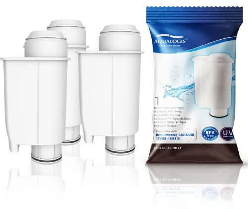 Aqualogis Wasserfilter, Ersatz für Brita Intenza+ Philips Saeco CA6706/48 CA6702/00 (3pak)