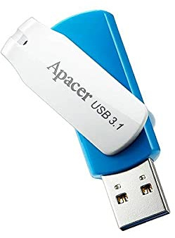 Apacer Pendrive 32gb Ocean Blue USB 3.1 für Windows/mac/Linux ah357