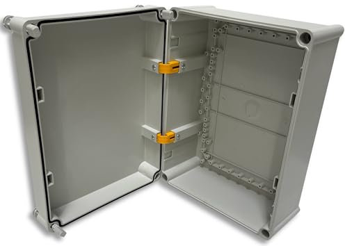 BOXEXPERT armoire électrique coffret plastique série Perle 360x270x160mm avec charnière interne IP 67 gris clair RAL7035 coffret mural Box
