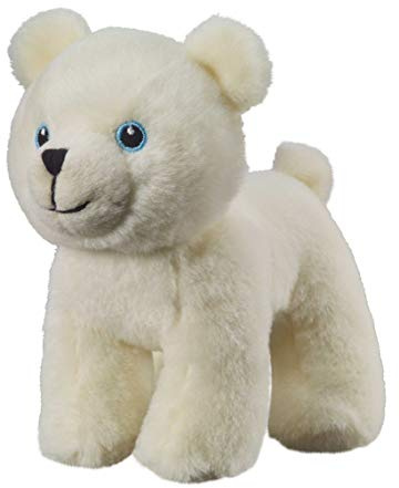 Bauer Spielwaren I Like My Planet - Eisbär: Kuscheltier aus softem Plüsch, hergestellt aus recycelten PET-Flaschen, 100 % recycelt, stehend, 15 cm, weiß (12914)