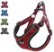 Suredoo Hundegeschirr für Große Mittlere Kleine Hunde Welpen Haustiere, Anti Zug Geschirr No Pull Sicherheitsgeschirr Reflektierend Atmungsaktiv Brustgeschirr Dog Harness Weich Einstellbar (L, Rot)