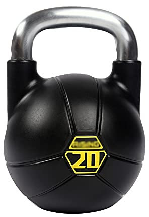 Kettlebell-Kettlebell 8kg 12kg 16kg 20kg Home Fitness-Ausrüstung Männer Muskelfest-Training Sportwettbewerb Kettlebell (Schwarz, einteilig) (Color : Black-20kg)