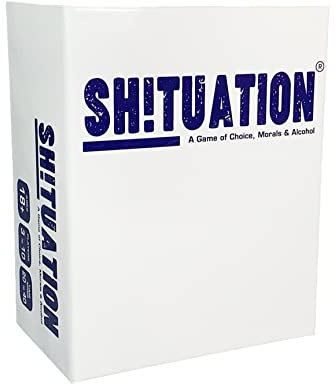 Shituation Fun Adult Drinking Game - Hilarious Party Games - Ideal For Funny Nights In With Friends, Dinner Parties, Students, Predrinks and Zoom parties.