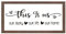 FINGERINSPIRE This Is Us Our Life Our Story Our Home Art Sign Solid Wood Living Room Sign with Arylic Layer 33x18 CM Large Hangable Wooden Frame for Home Room Decor