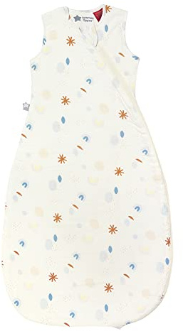 Tommee Tippee Babyschlafsack, 6-18 m, 1.0 TOG, The Original Grobag, hüftgesundes Design, weicher baumwollreicher Stoff, abstrakter Regenbogen