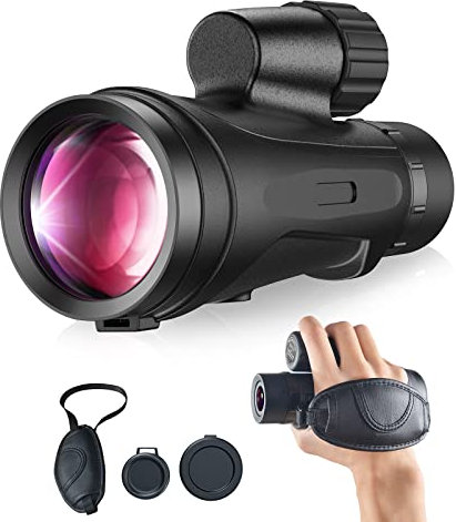 Télescope monoculaire APEXEL12x50 HD BAK4 Prism Ed Super Clair-Compact étanche et Anti-buée-pour l'observation des Oiseaux de la Faune pour Adultes et Enfants