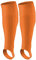 XIYAO 1 Pair Football Sleeve Socks for Youth Adult, Athletic Knitting Compression Socks Cover The Calf, Soccer Leg Sleeves Sport Stirrup Socks for Baseball, Softball, Football, Orange