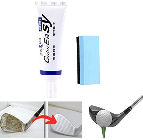 Golf Club Instant Scratch Remover Effectively Golf Club Cleaning Agent with Sponge Remove Scratch from Golf Club Ultimate Paint Restorer, for Touch Up,Fill in,Customize or Renovate Clubs (1pcs)