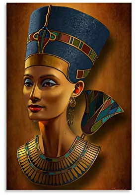 Nofretete Kunst Poster Dekorative Malerei Leinwand Wandkunst Wohnzimmer Poster Schlafzimmer Gemälde 40 x 60 cm