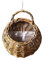 JAWSEU Pot de Fleur Osier Suspendu Panier, Panier de Fleurs à Suspendre Panier de Fleurs en Rotin en Osier Récipient de Vase Suspendu Mural à La Main en Osier Tissé Fleur Pot pour Plantes Grimpantes