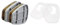 3M 70071617933 Gas e stazione del filtro particella A2 del vagone, 8 pezzi & 501 Set 2 Ghiera Coprifiltro Per Filtri 3M Serie 5000