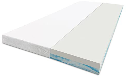 Mlily by Bestschlaf Matratzentopper Plus, hochwertiger Visko Topper mit Wendefunktion, atmungsaktive Matratzenauflage mit waschbarem Jaquard Bezug, OekoTex und CertiPUR Zertifiziert (80 x 200 x 7)