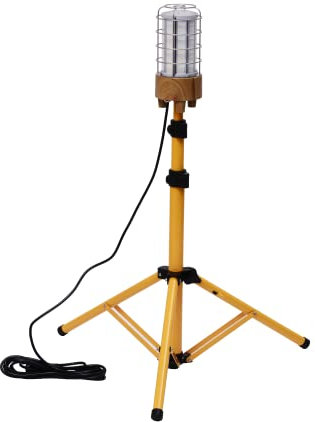 Choen 80W 11000 Lumen Led Tripod Jobsite Work Light 360 Degree Construction Task ligtht for Renovation,Workshop,Basement,DIY Room,Patio/Garden.Waterproof and Impact Resistant.