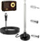 DAB UKW FM Radio Antenne, Radio Antenne mit Magnetfuß 3M Verlängerungskabel, Digitales Teleskopantenne 180° Drehbar für Stereoempfänger Audio Vedio, Heimkinoempfänger, HiFi-Receiver