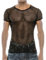 XNIVUIS Hombres Camiseta de Rejilla Camiseta Camisetas Internas de Red Camiseta Interior de Malla de Hombre Top Sexy Camisetas Interiores de Malla para Hombres (FR/ES, Edad, Talla única, Negro)