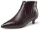 Castamere Donna Chiusa a Punta Basso Gattini Tacco Heel Cerniera Stivaletti Ufficio Casual Dress Stivali 3.5 CM Heels Marrone Rosa 43 EU