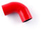 CMS Coupleur de tuyau en silicone coudé à 90 degrés ID 25 mm pour tuyau d'admission d'air direct universel renforcé 4 plis 5,4 mm (rouge, 90-ID25)