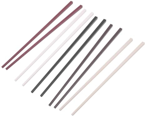 Alipis 5pares Palillos Chinos Antideslizantes Resistentes Al Calor y Reutilizables