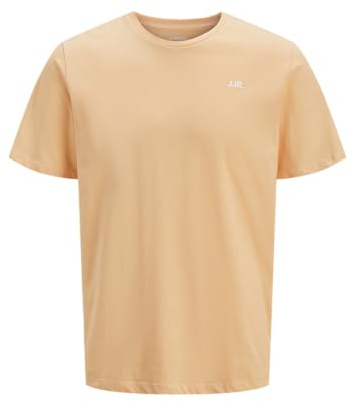 JJ REBEL Men's Jrebrebel Logo Tee SS Crew Neck Noos, Apricot Ice, S