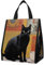 Black Cat Enjoy Coffee - Borsa termica riutilizzabile per il pranzo, pieghevole e portatile, per donne e uomini, lavoro, ufficio, Stile:, Taglia unica