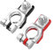 1 Pair Positive And Negative Battery Terminal, Battery Terminal Connectors Top Post Battery Terminals Clamp Set Accessories Parts for Nissan Cars