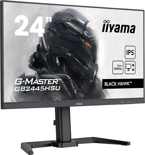 iiyama G-Master GB2445HSU-B2 23.8 LED IPS FullHD 100Hz Altavoces Altura Ajustable Adaptive Sync
